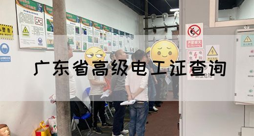 广东省高级电工证查询
