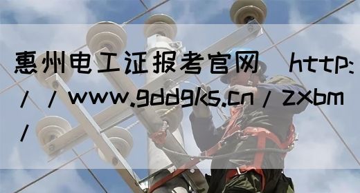 惠州电工证报考官网（http://www.gddgks.cn/zxbm/）