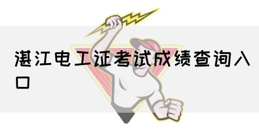 湛江电工证考试成绩查询入口